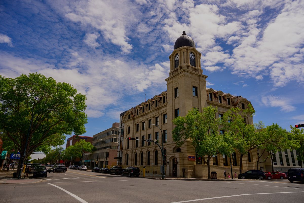 Alberta building on the street