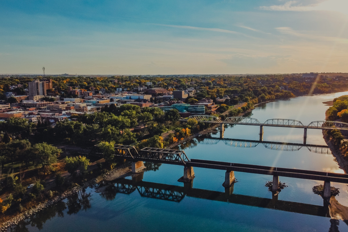 Aerial view of Medicine Hat