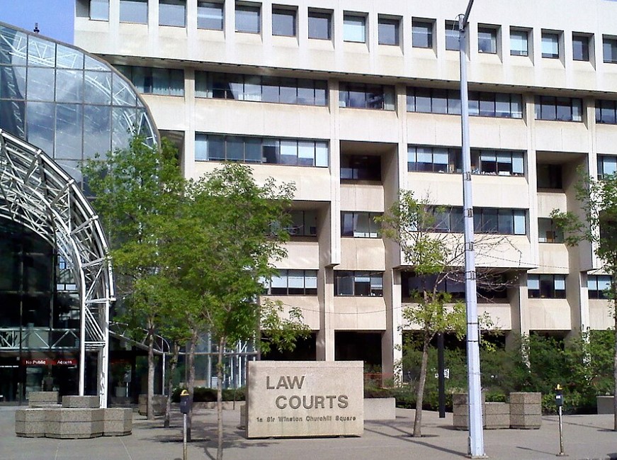 The law courts in Edmonton, Alberta